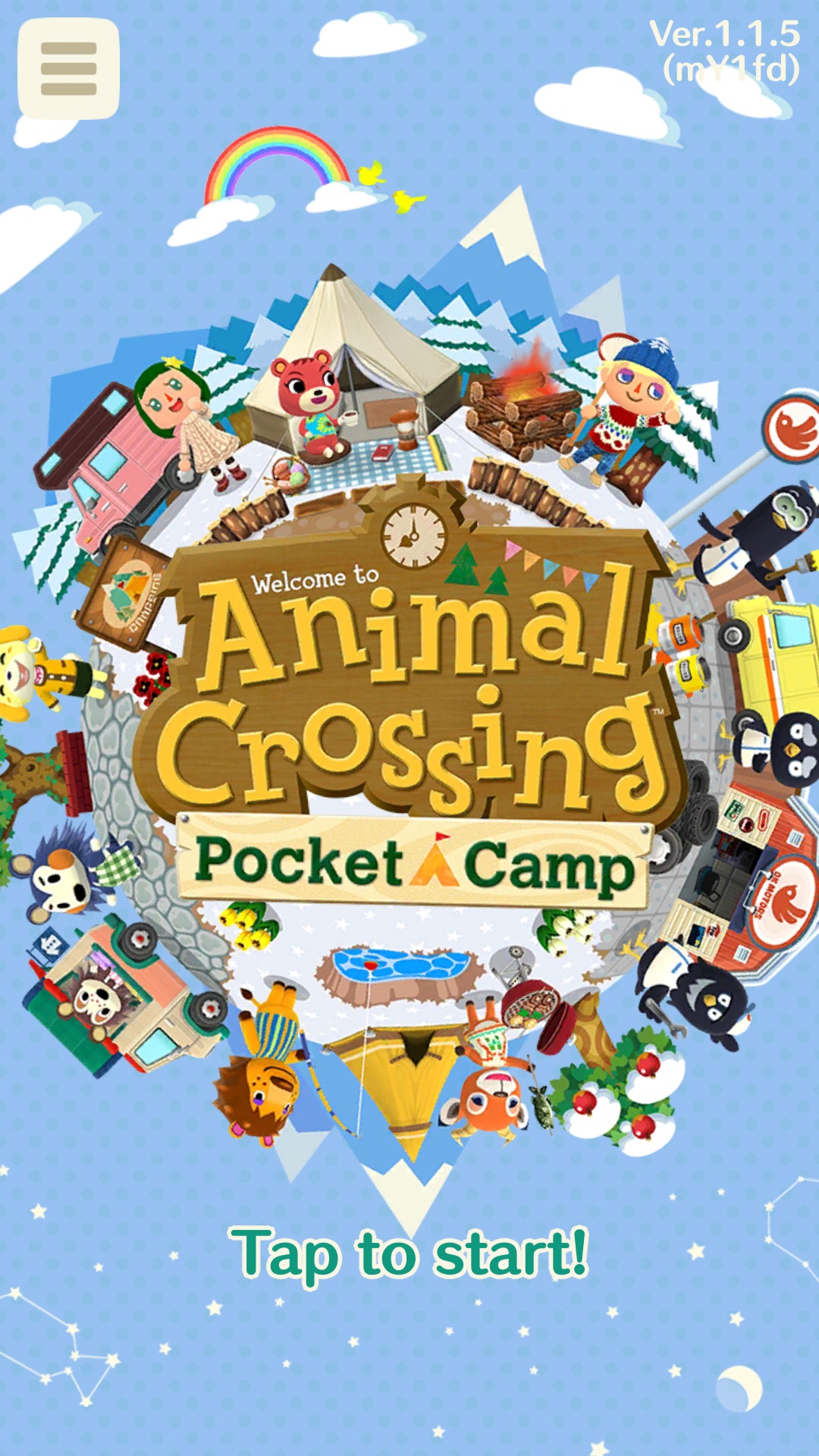 Animal Crossing: Pocket Camp - Software updates (latest. Ver. 1.2.0