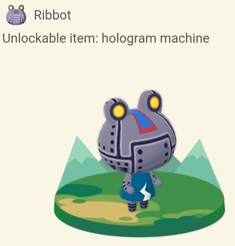 Animal Crossing Pocket Camp Hologram Machine