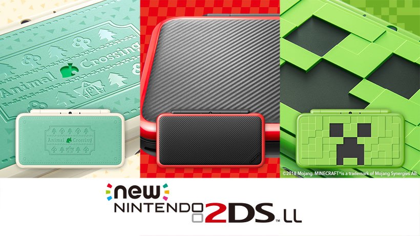 nintendo 2ds xl minecraft creeper edition console