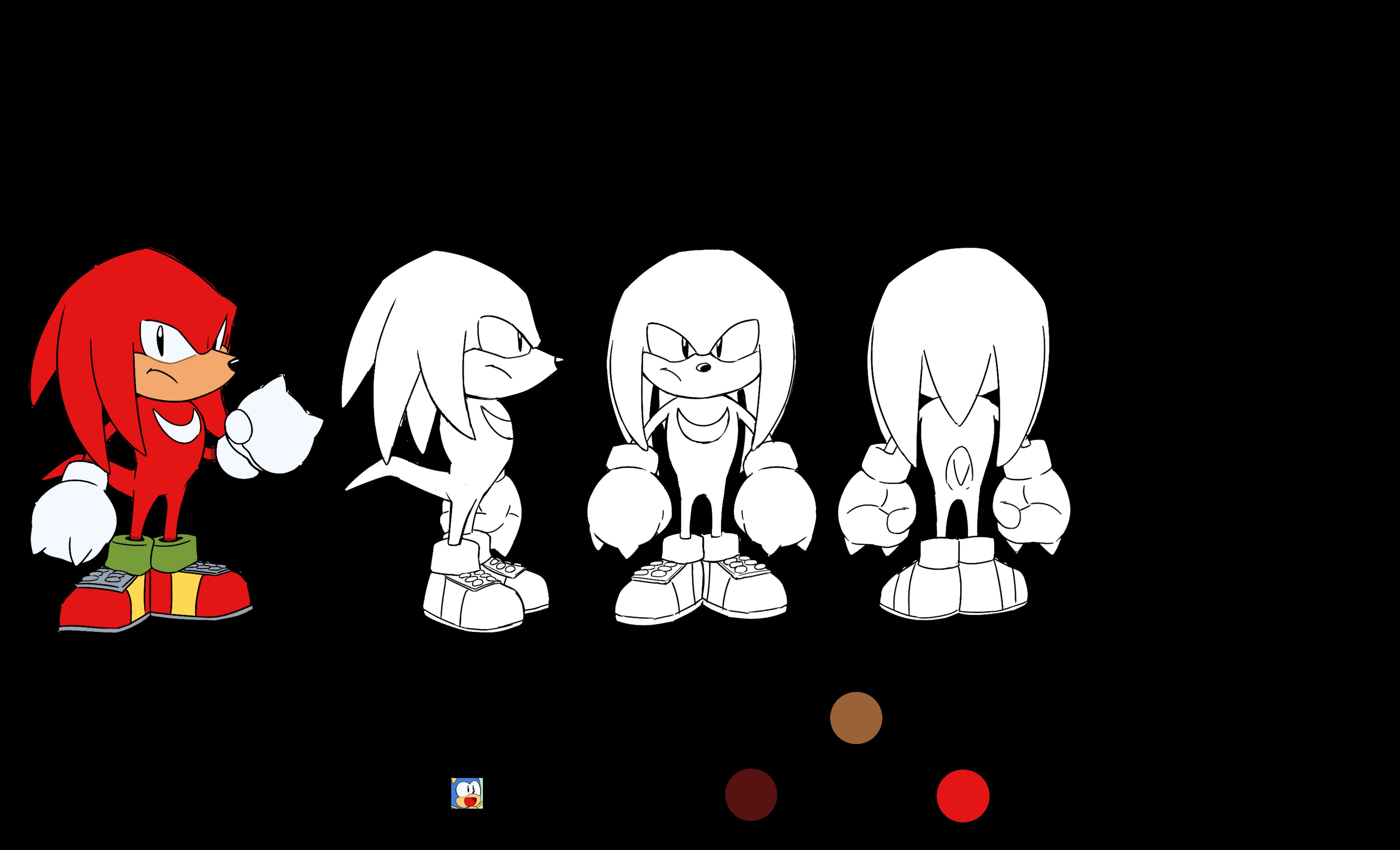 Sonic Mania Adventures Knuckles Model Sheet Exclusive Poster – Sega Shop