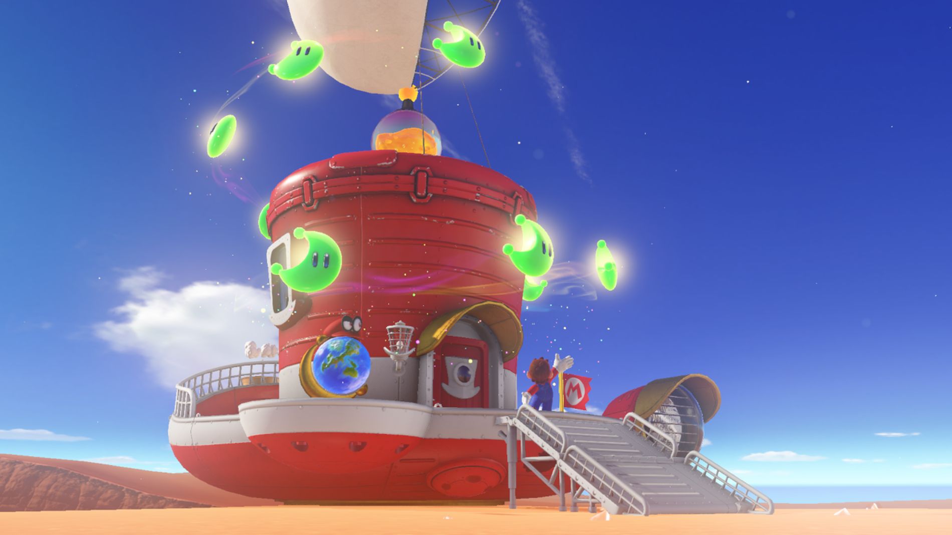 Super Mario Odyssey E3 2017 Trailer 3 Amiibo Screens