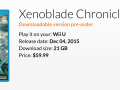 Xenoblade Chronicles X pre-order