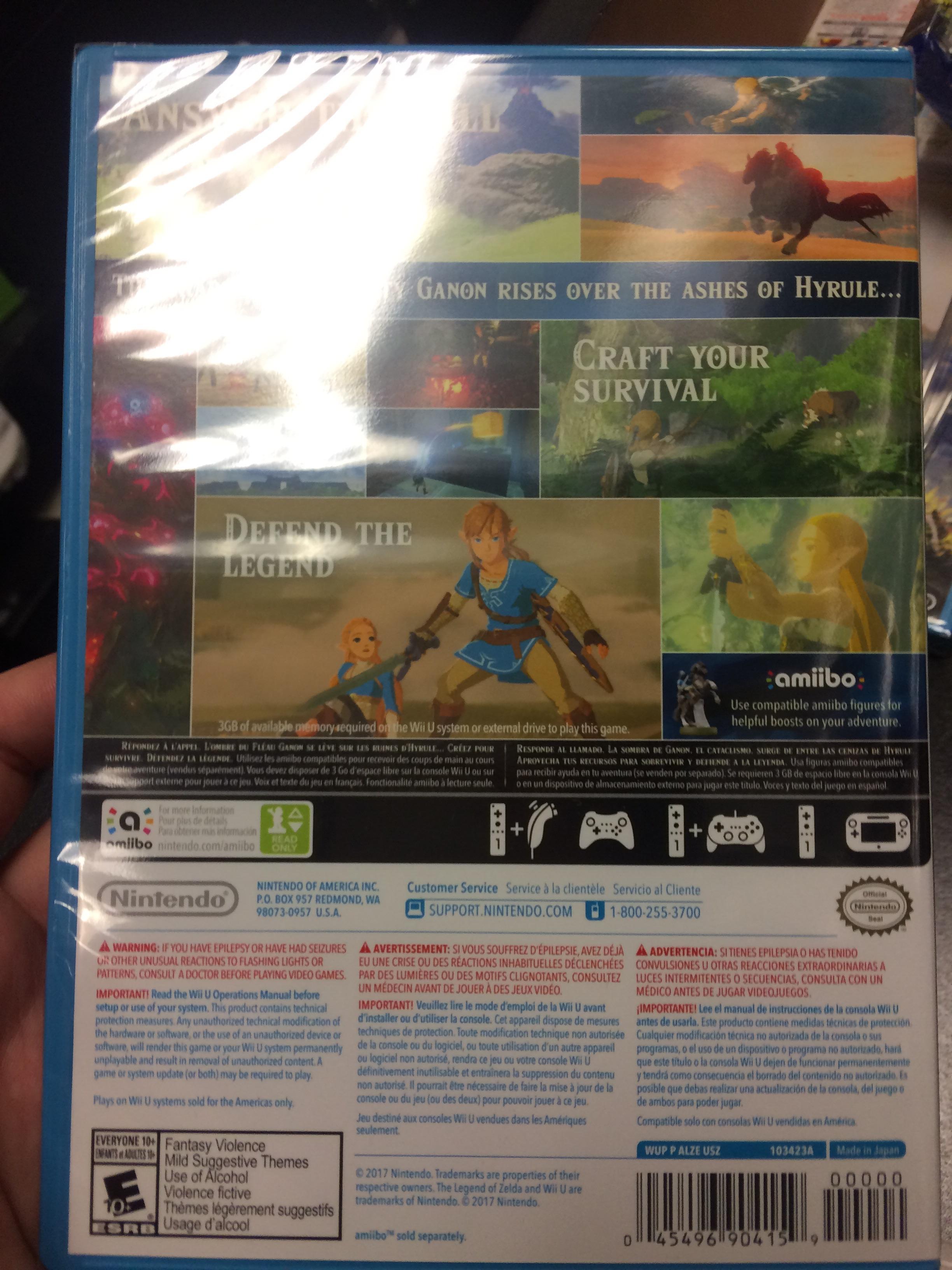 Breath Of The Wild Wii U Breath Of The Wild Wii U