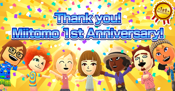 Miitomo 1st Anniversary