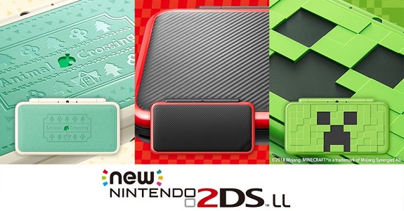 nintendo 2ds xl minecraft creeper edition console