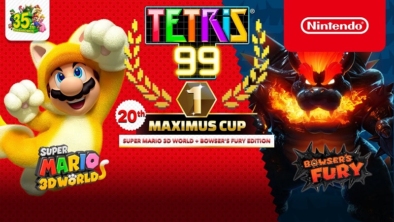 Tetris 99 Super Mario 3D World + Bowser's Fury