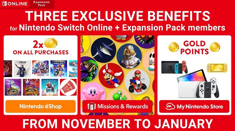 Nintendo Switch Online + Expansion Pack: exclusive offers coming next month worldwide (x2 Gold Points, icon elements, - Perfectly Nintendo