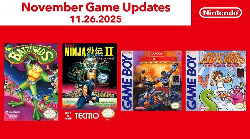 Nintendo Classics November 2025