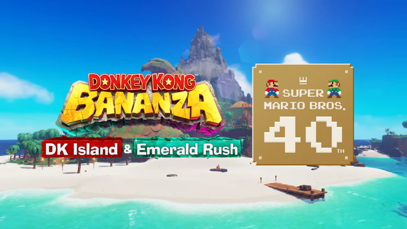 Donkey Kong Bananza: DK Island + Emerald Rush Mario Event