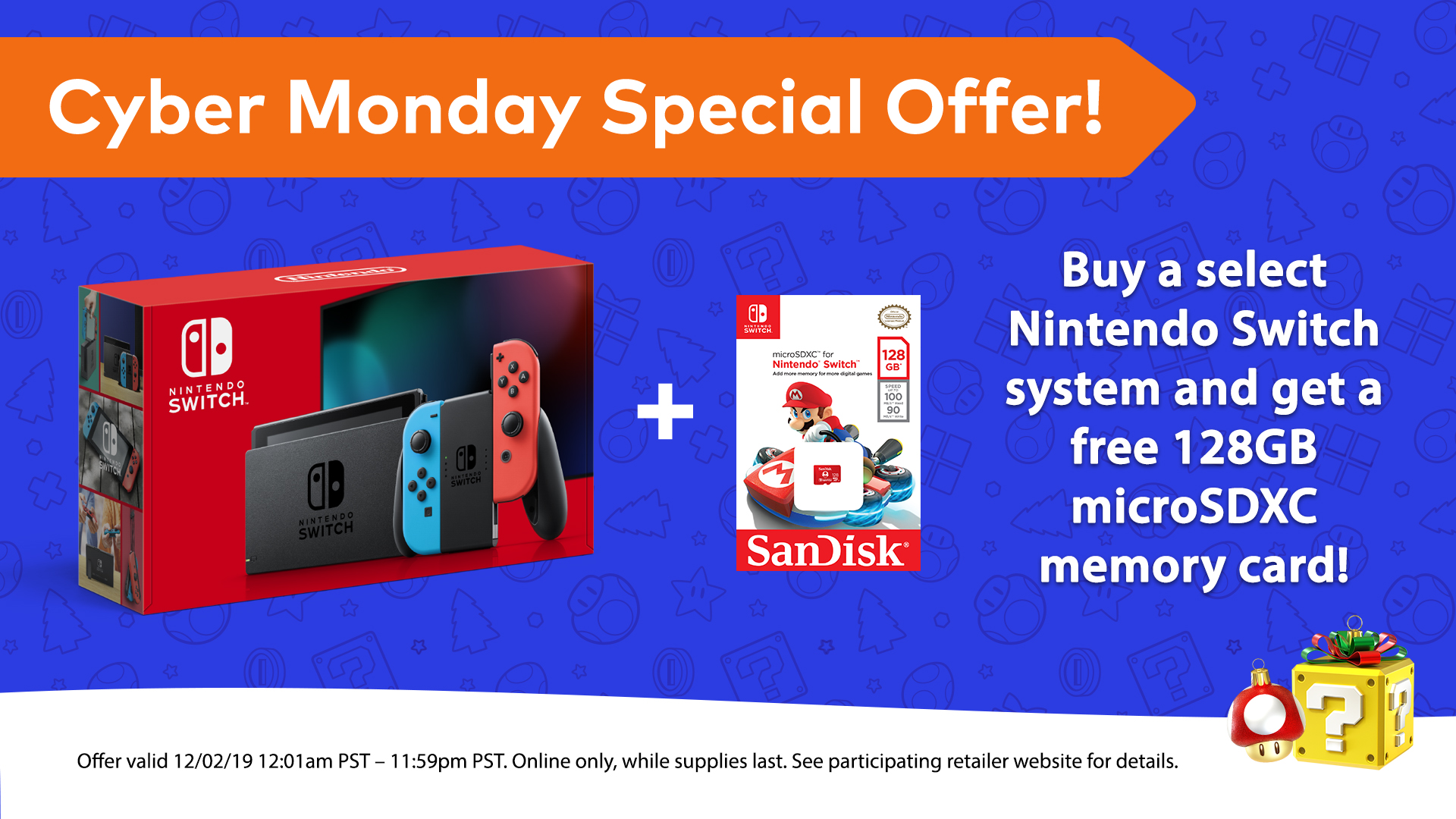 Nintendo news (December 2) Cyber Monday (US) / Festive Gaming Calendar